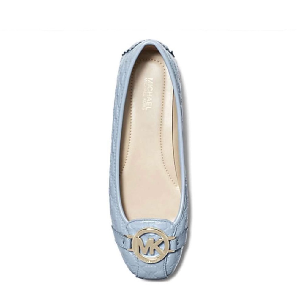 NIB MICHAEL KORS 
Embossed Moccasin Loafer Flat vista blue size 9.5 M - Picture 2 of 7
